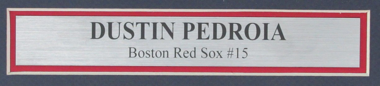 Dustin Pedroia Autographed 8x10 Photo Boston Red Sox Framed Beckett 188966