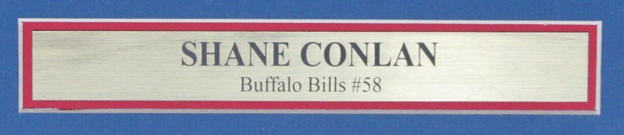 Shane Conlan Autographed 11x14 Photo Buffalo Bills Framed JSA