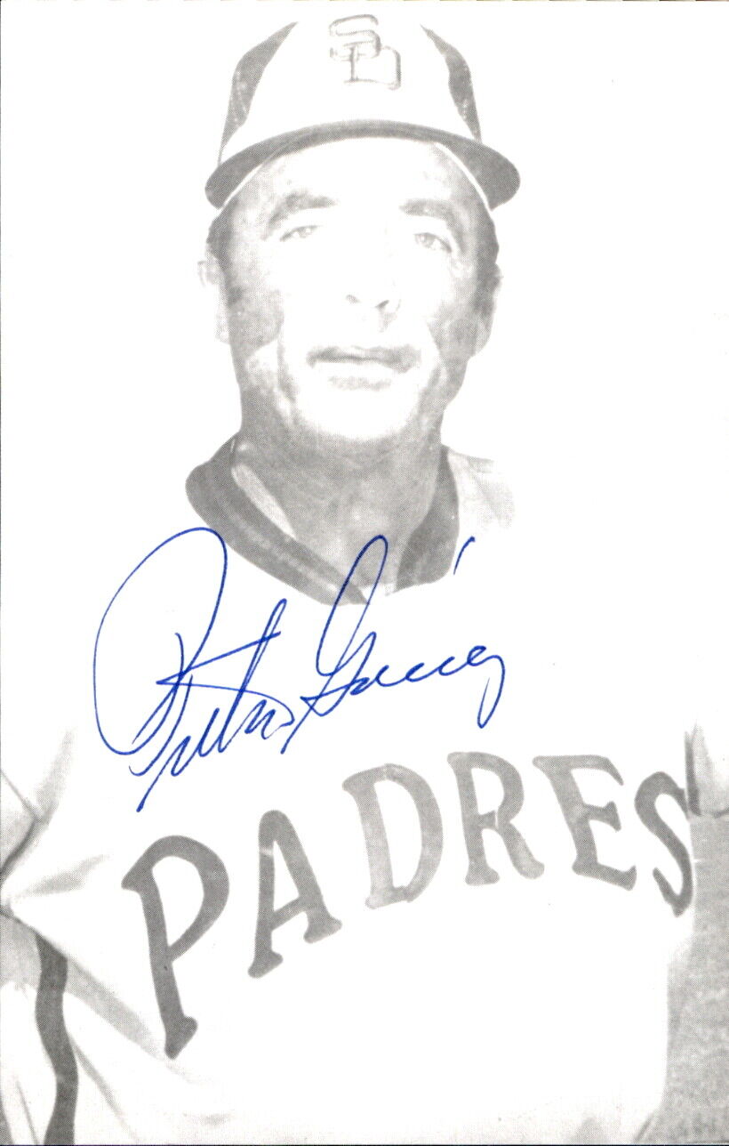 Preston Gomez Padres d. 2009 Signed/Auto 3x5 Photo 178298