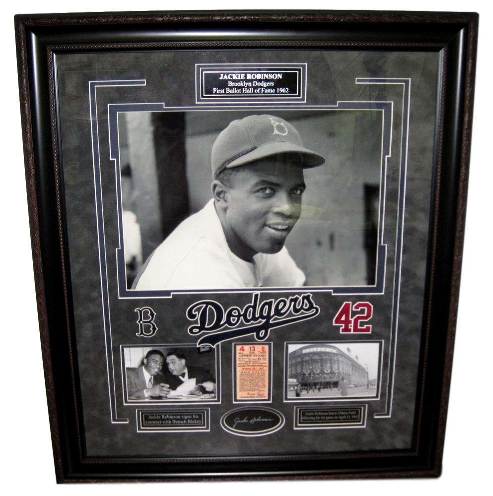 Jackie Robinson "42" Tribute Deluxe Framed Collage 134993