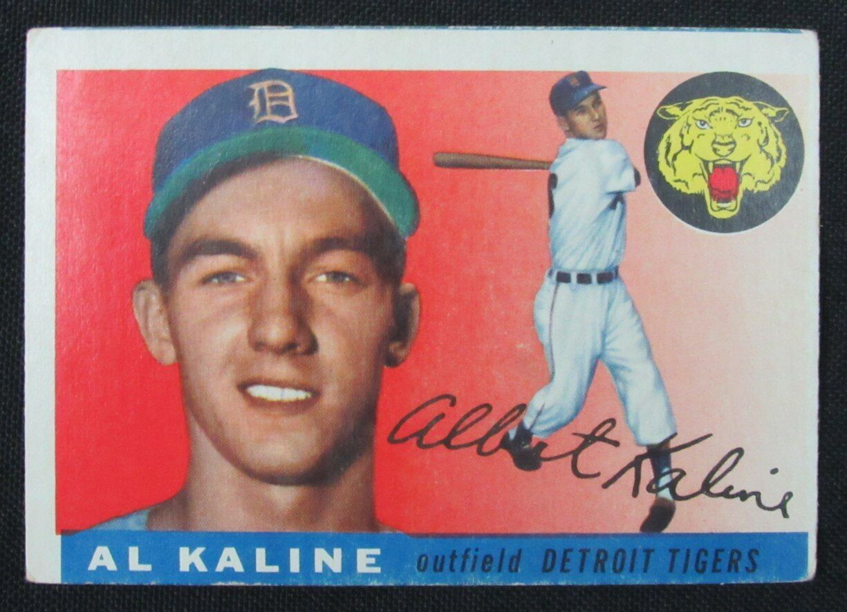 1955 Topps Al Kaline HOF #4 Authentic Card Detroit Tigers 2nd Year 177008