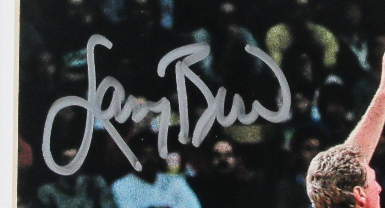 Larry Bird HOF Signed/Auto 8x10 Photo Boston Celtics Framed JSA 189452