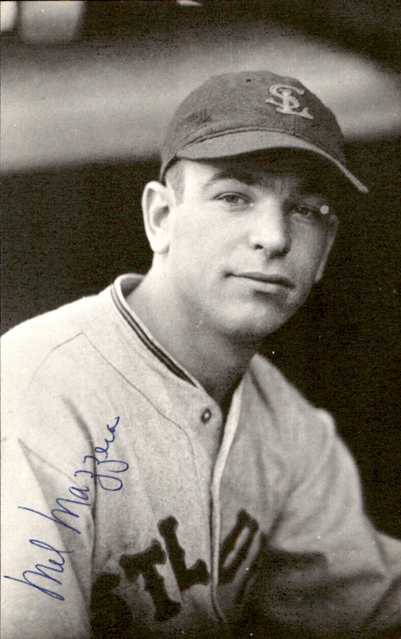 Mel Mazzera Browns d. 1997 Signed/Autographed 3x5 Photo 178615