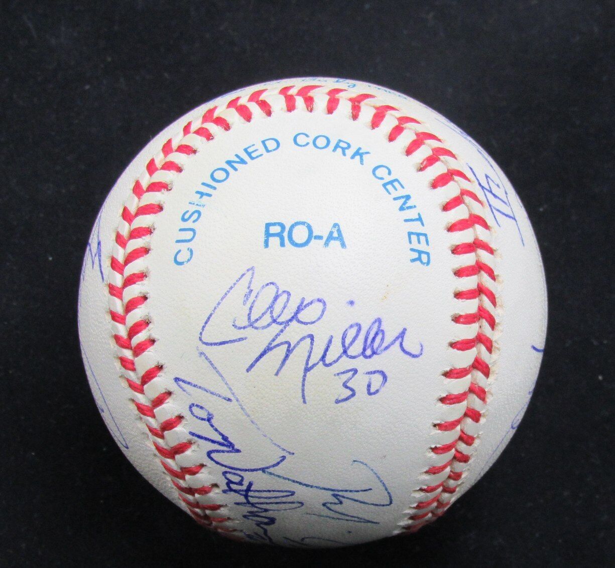 NFL Offensive Players Multi-Autographed Rawlings OAL Baseball Signed by 12