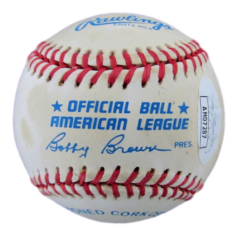 Stan Bahnsen Autographed/Inscribed "ROY 1968" OAL Baseball Yankees JSA 182616