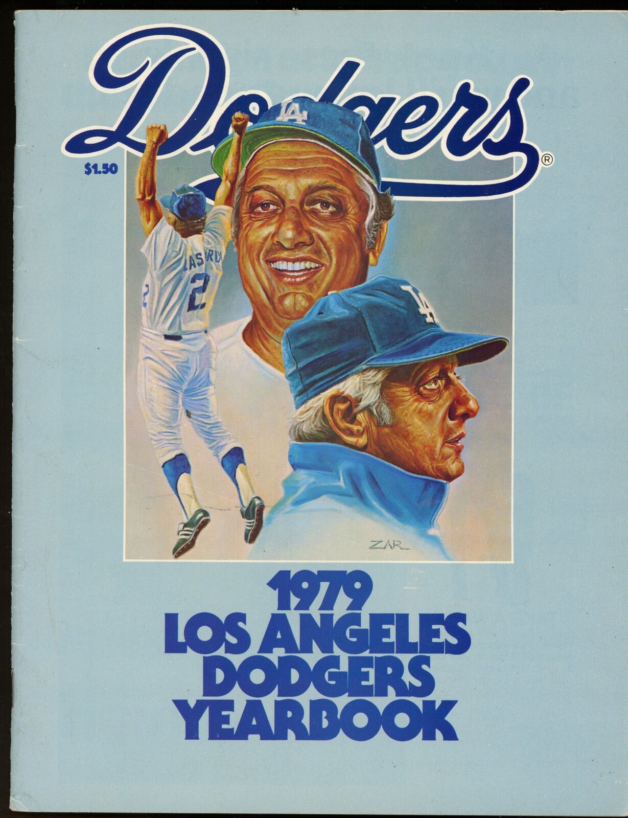 1979 Los Angeles Dodgers Yearbook Tommy Lasorda on Cover 177660