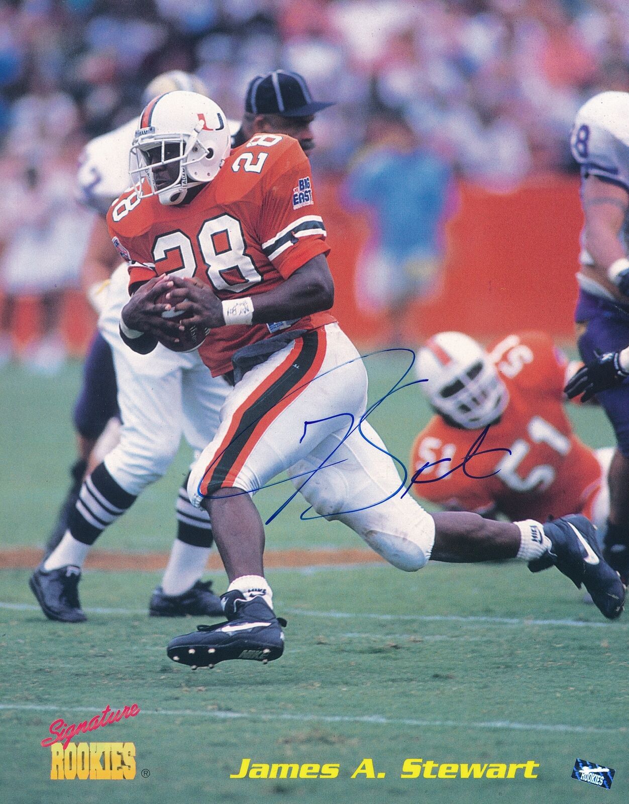 James A. Stewart Autographed Signature Rookies 8x10 Photo University of Miami