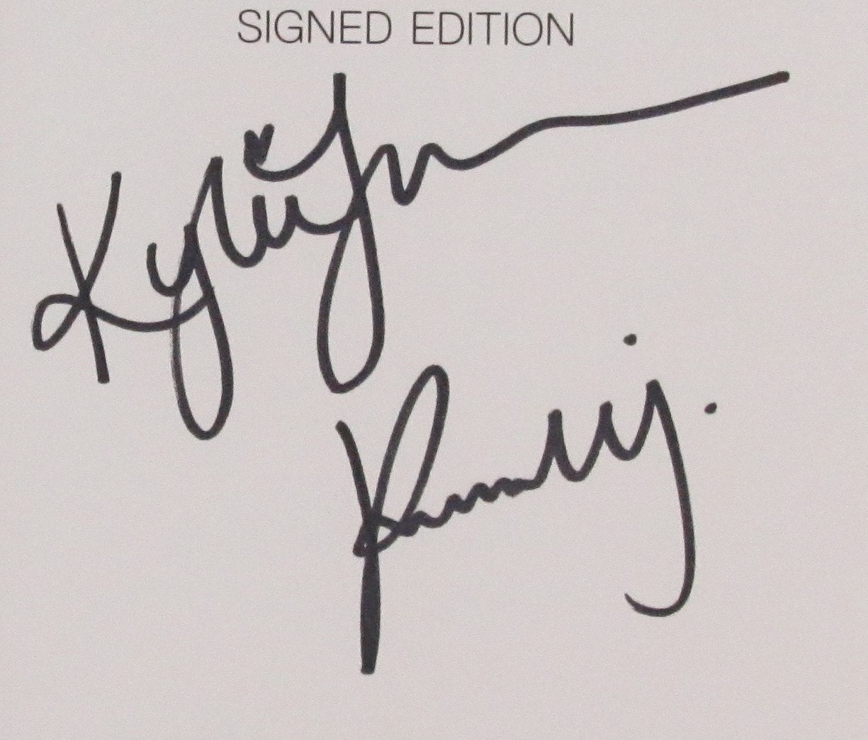 Kendall & Kylie Jenner Autographed Cut Card w/ 8x10 Photo Framed Beckett 181878