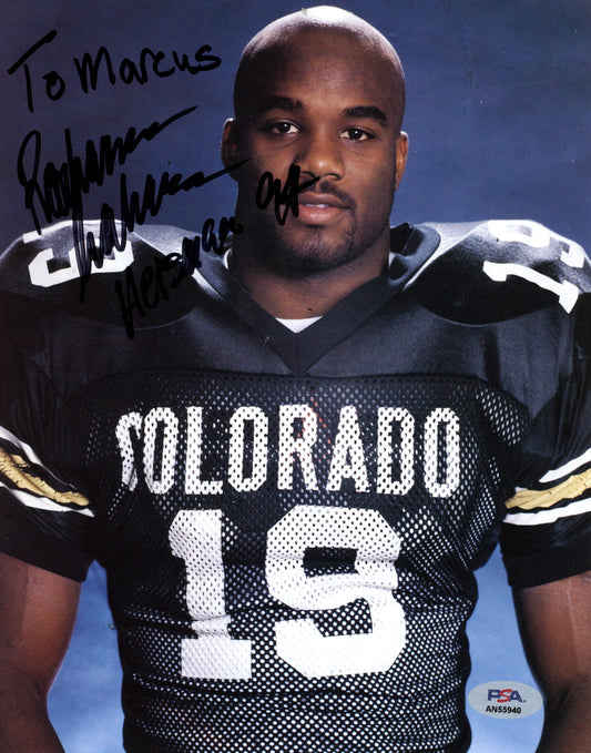 Rashaan Salaam Signed 8x10 Magazine Photo Colorado 1994 Heisman PSA/DNA 188086