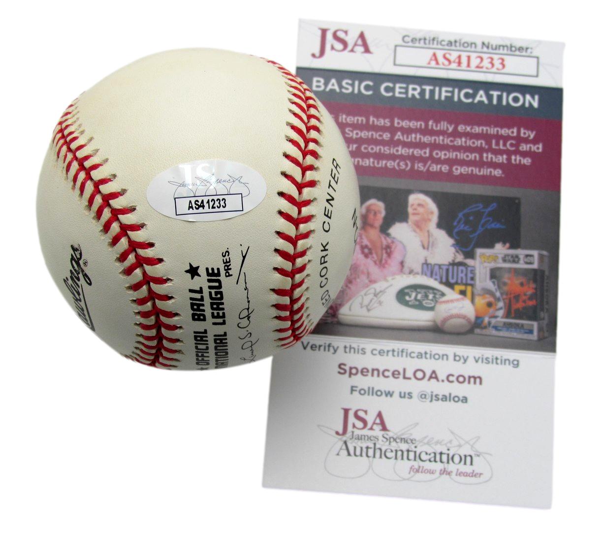 Terry Pendleton Signed/Inscr Rawlings ONL Baseball Atlanta Braves MVP JSA 187310