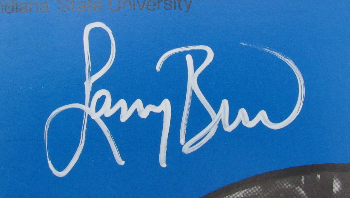 Larry Bird HOF Signed/Auto 1979 College Basketball Program Indiana State 189246