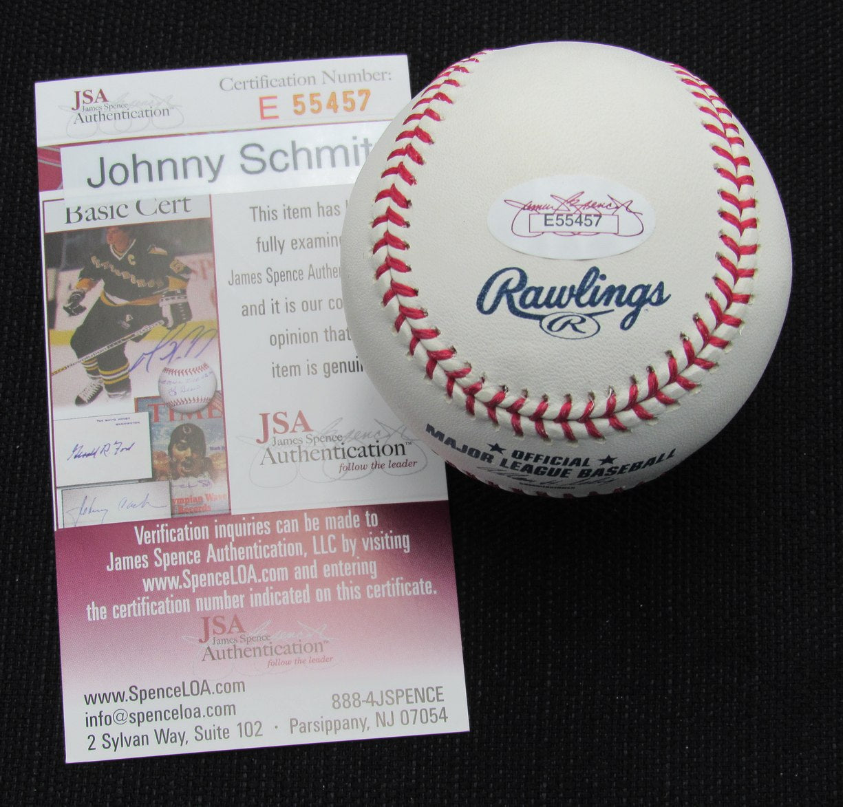 Johnny Schmitz Signed/Auto Yankees 100th OML Baseball JSA 186782