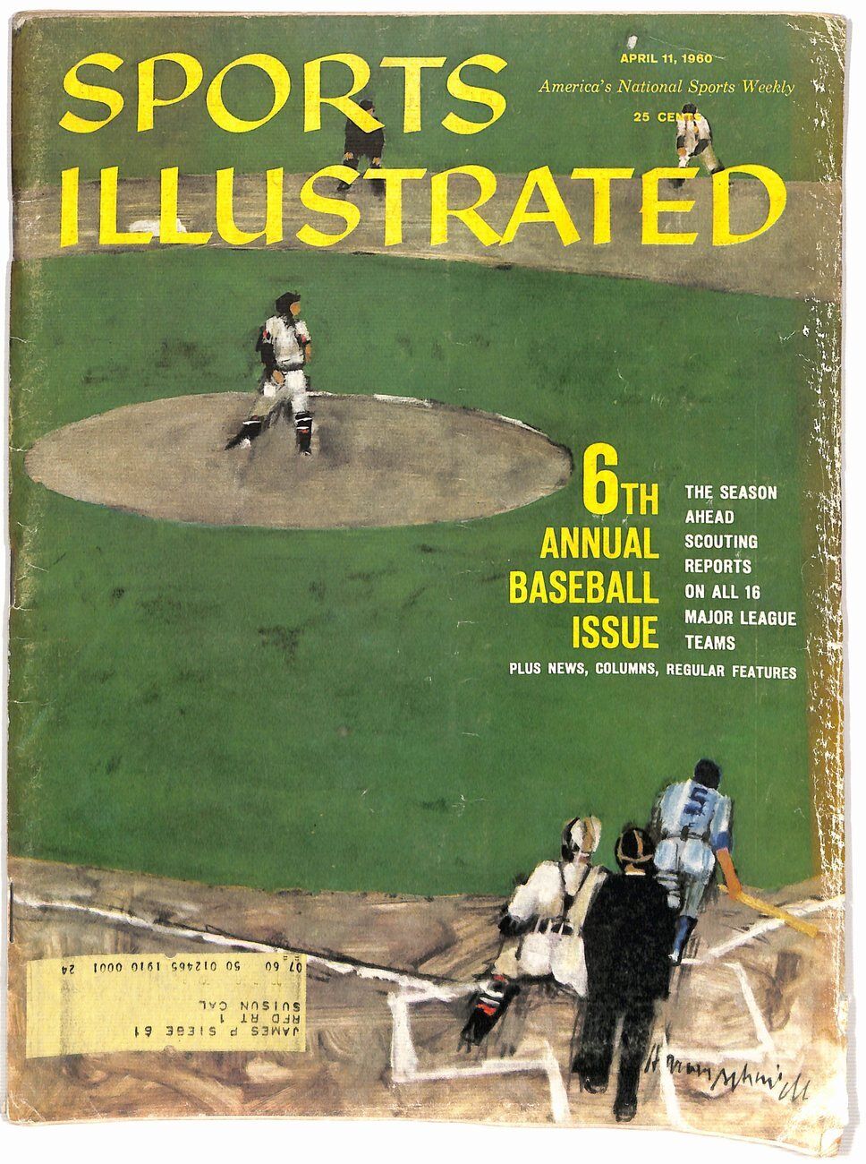 April 11, 1960 Sports Illustrated 6th Annual Baseball Issue 181624