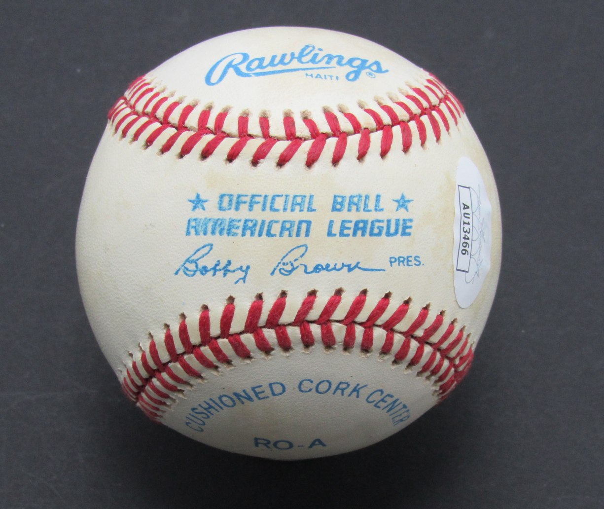 Carney Lansford Oakland A's Signed/Autographed Rawlings OAL Baseball JSA 189862
