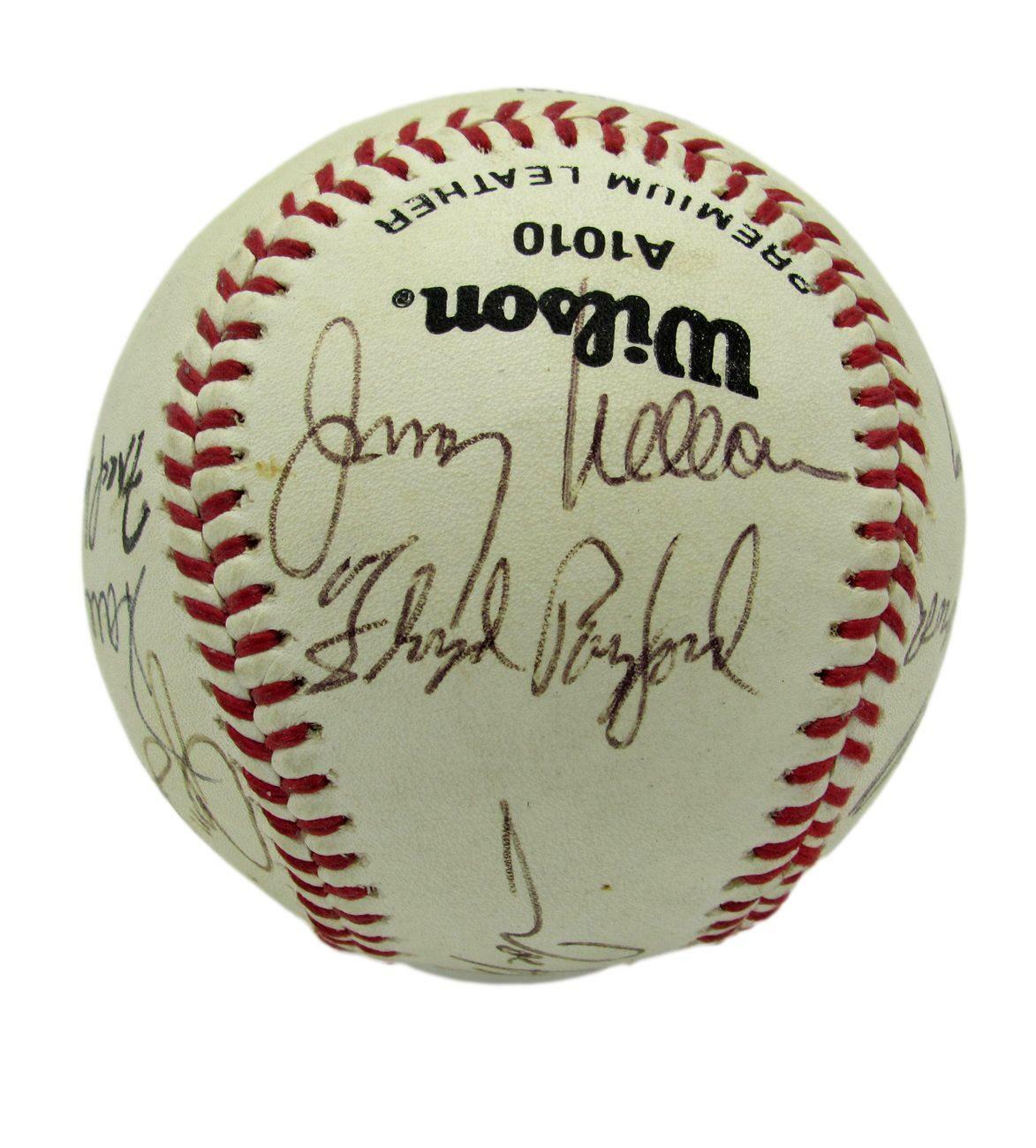 Orioles Greats Team Signed by 12 Baseball Powell Blair Altobelli 158920