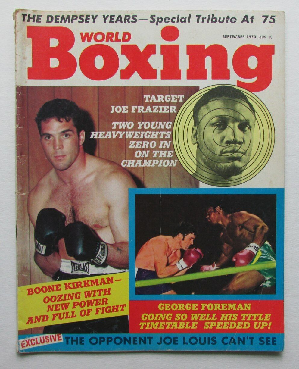 November 1970 World Boxing Magazine George Foreman Boone Kirkman 167887