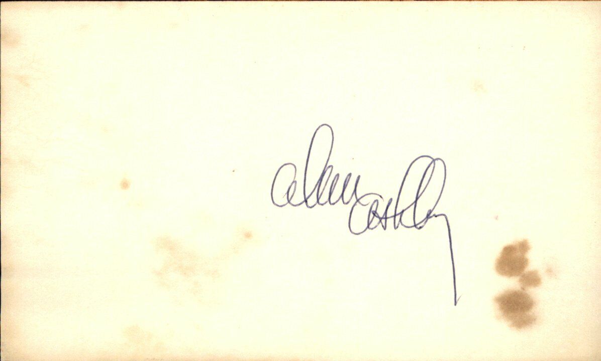 Alan Ashby Houston Astros Signed/Autographed 3x5 Index Card 162601
