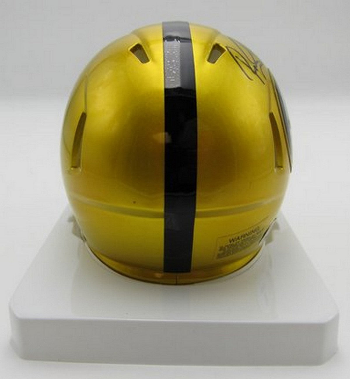 Rocky Bleier HOF Signed/Inscr Flash Mini Helmet Steelers Becket Witness 191563