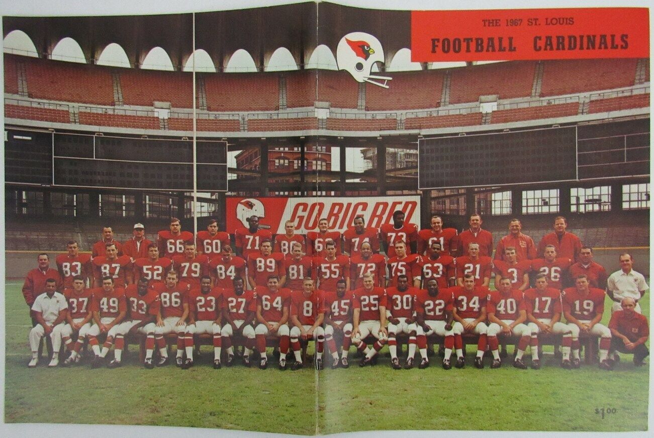 1967 St. Louis Football Cardinals Yearbook 156976