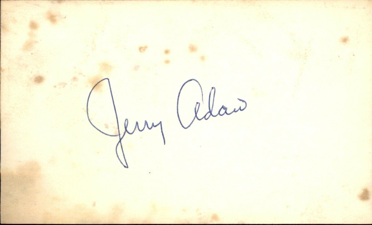 Cal Abrams Brooklyn Dodgers d.1997 Signed/Autographed 3x5 Index Card 162708
