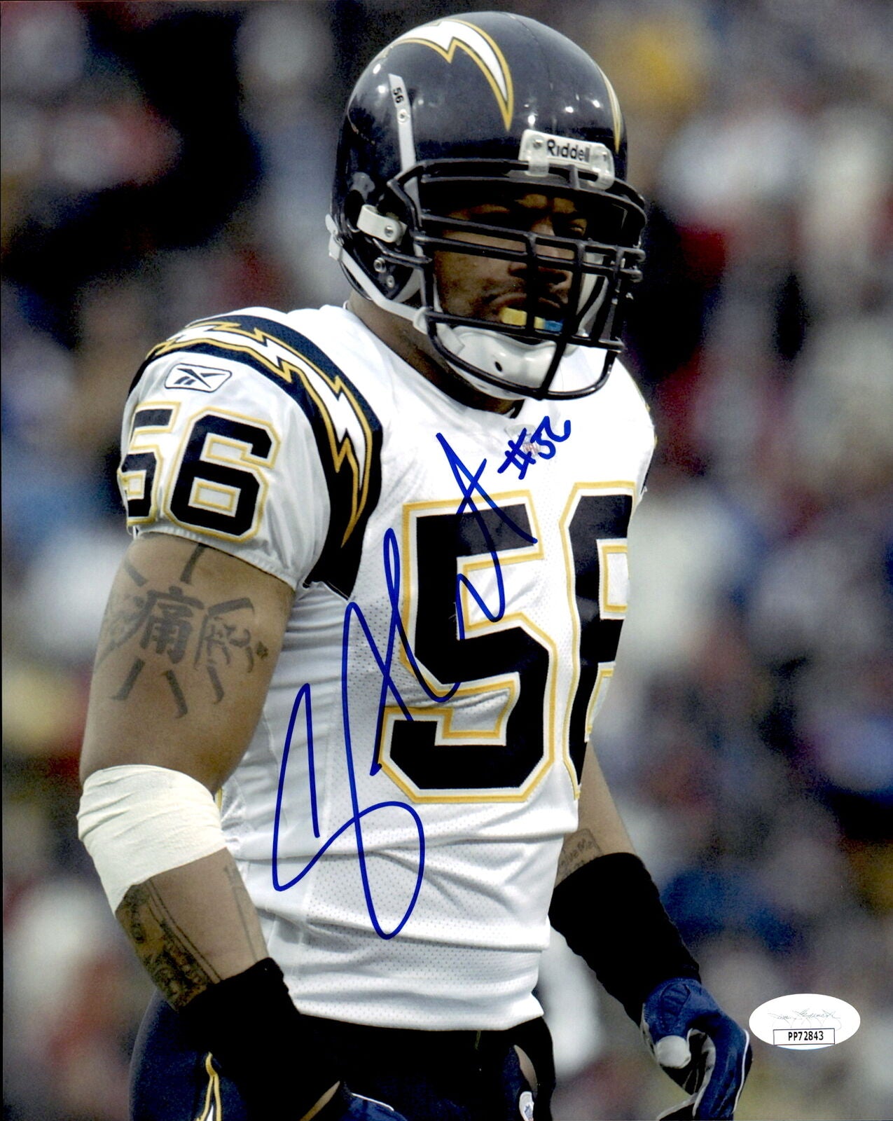 Shawne Merriman San Diego Chargers Signed/Autographed 8x10 Photo JSA 161241