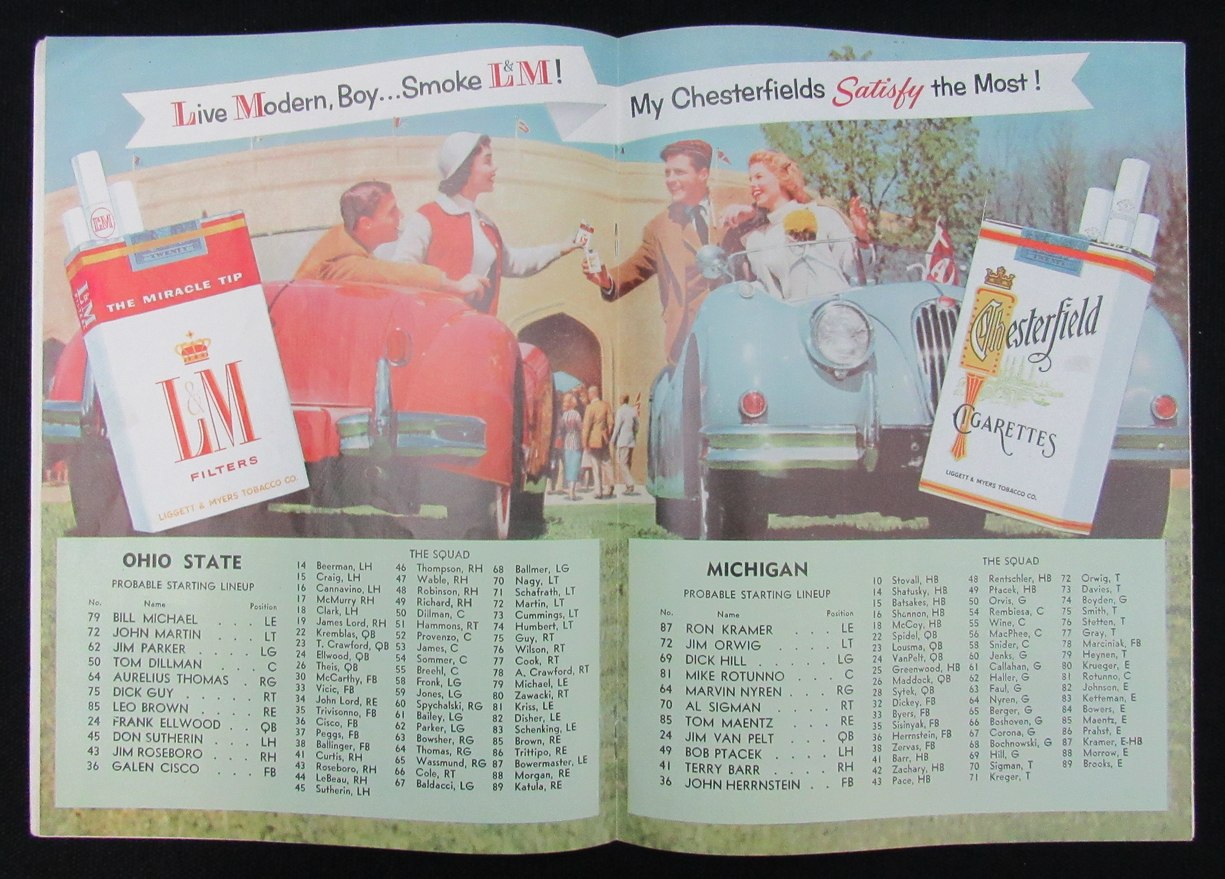 Vintage 11/24/1956 Michigan vs Ohio State Football Program - The Game 188736