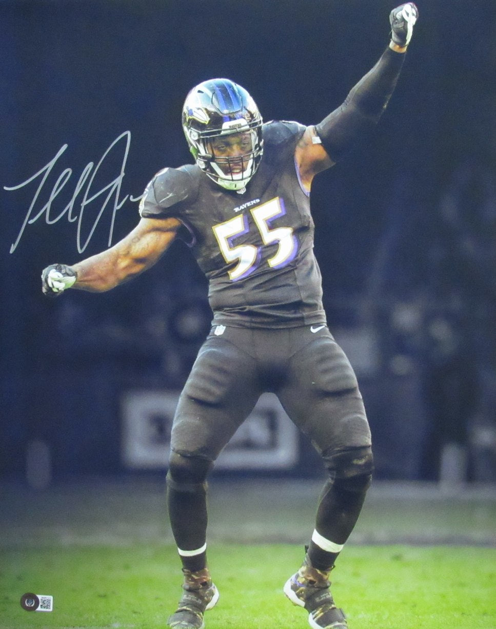 Terrell Suggs Autographed 16x20 Photo Baltimore Ravens Beckett