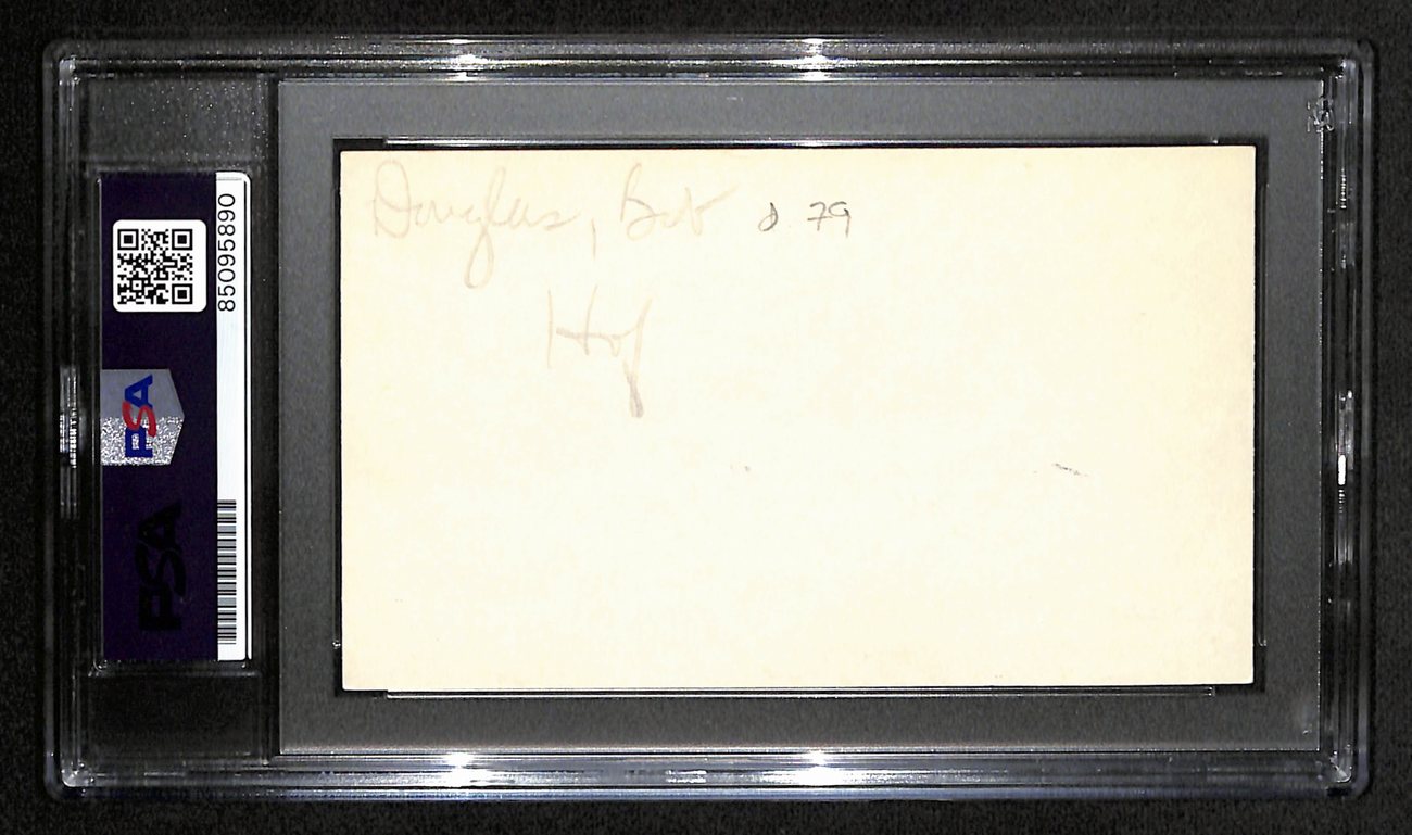 Robert Douglas Signed 3x5 Index Card NY Renaissance Founder PSA/DNA 185474