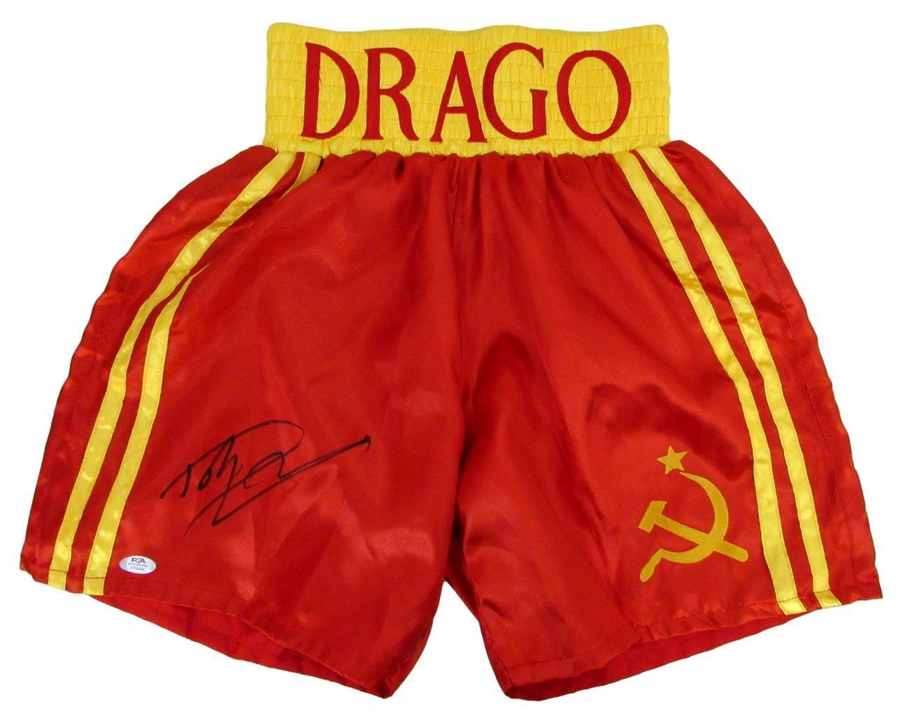 Dolph Lundgren Autographed Ivan Drago Rocky IV Boxing Trunks PSA/DNA 179998