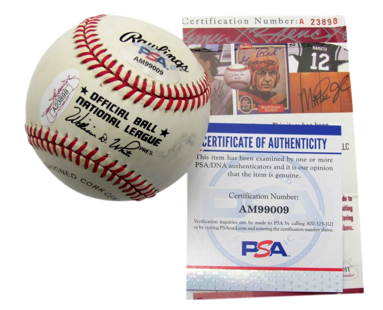Don Drysdale HOF Signed ONL Baseball Los Angeles Dodgers PSA/DNA 185327