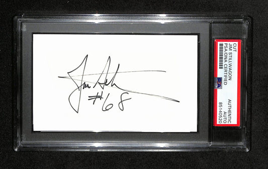 Jim Stillwagon Autographed 3x5 Cut Card PSA/DNA 186566