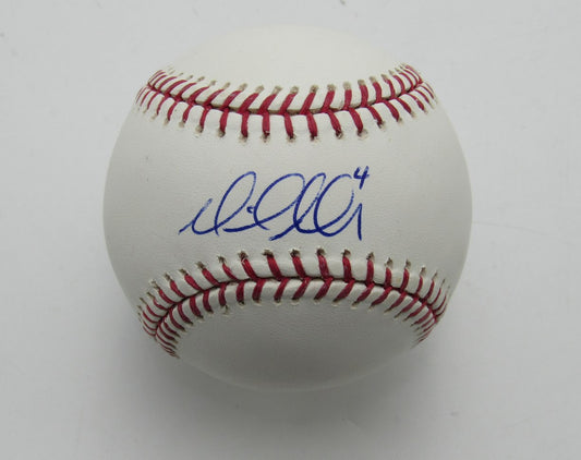 Mike Aviles Autographed OML Baseball Cleveland Indians 180040