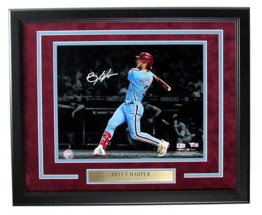 Bryce Harper Phillies Signed/Auto 11x14 Photo Framed Fanatics 167853