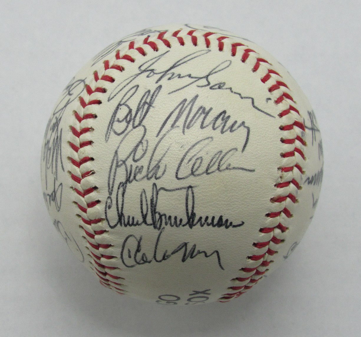 1974 White Sox Team signed by 22 Baseball Santo (HOF) Tanner Allen Wood 184934