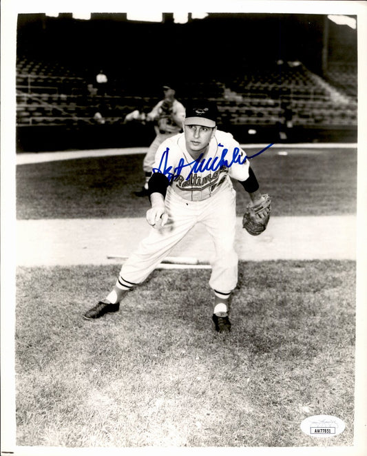 Hoyt Wilhelm HOF Signed/Autographed 8x10 Photo Baltimore Orioles JSA 191093