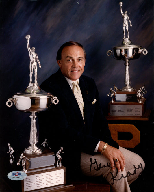 Gene Keady Signed/Auto 8x10 Photo Purdue Basketball Coach PSA/DNA 188065