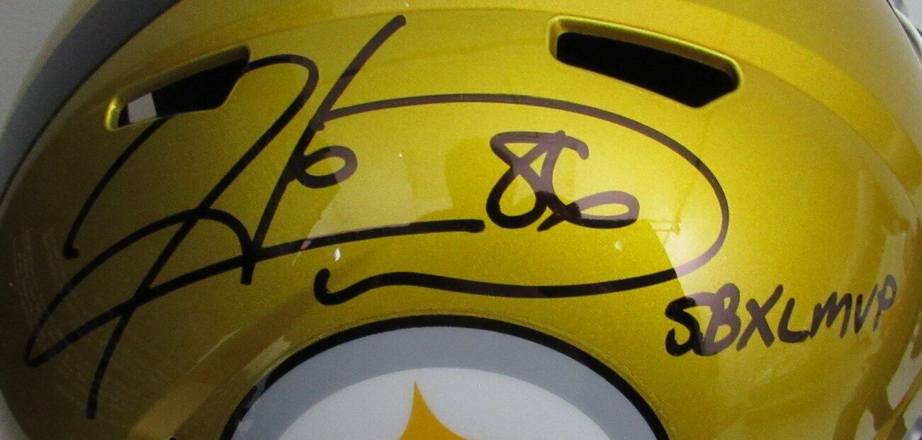 Hines Ward Signed/Inscr Full Size Flash Replica Helmet Steelers Beckett 172748