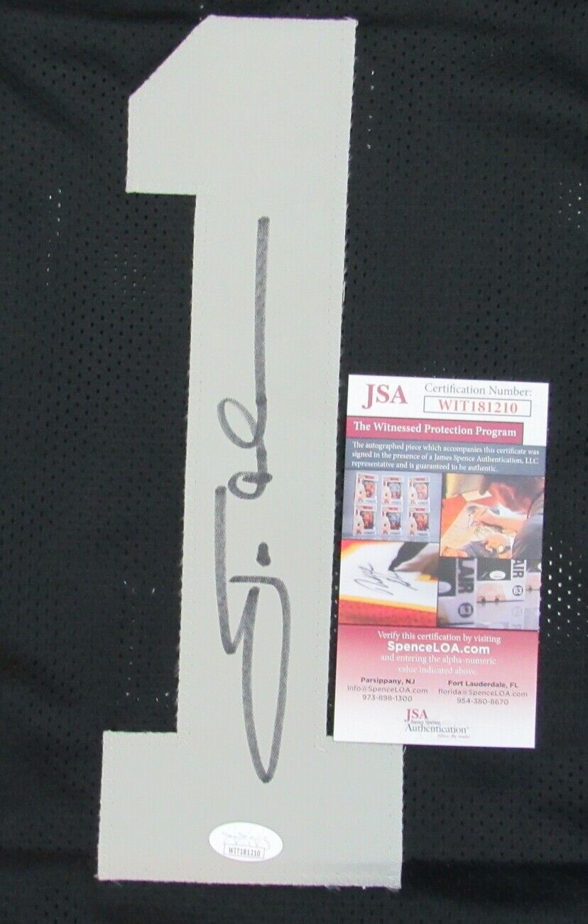 Jon Gruden Signed Las Vegas Raiders Just Win Baby Jersey JSA Witness 156403