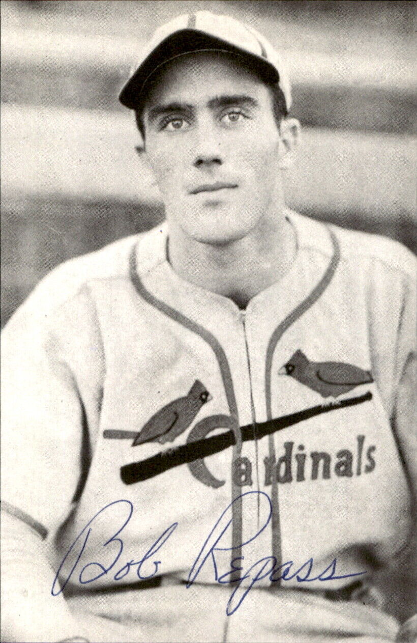 Bob Repass St. Louis Cardinals d. 2006 Signed/Auto 3x5 Photo 178743
