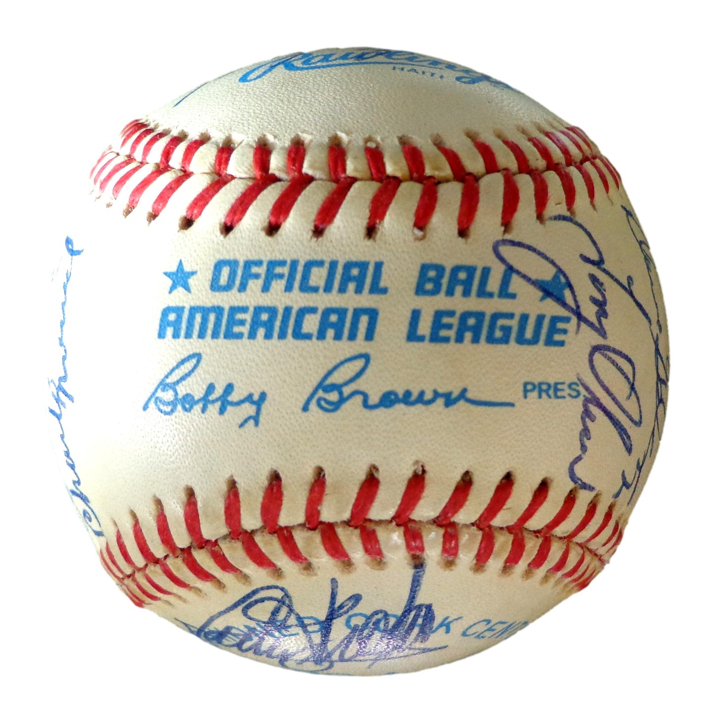 Minnesota Twins Multi-Autographed by 10 Pleayers OAL Baseball 179887