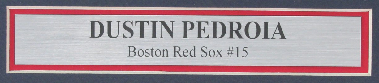 Dustin Pedroia Autographed 8x10 Photo Boston Red Sox Framed Beckett 188967
