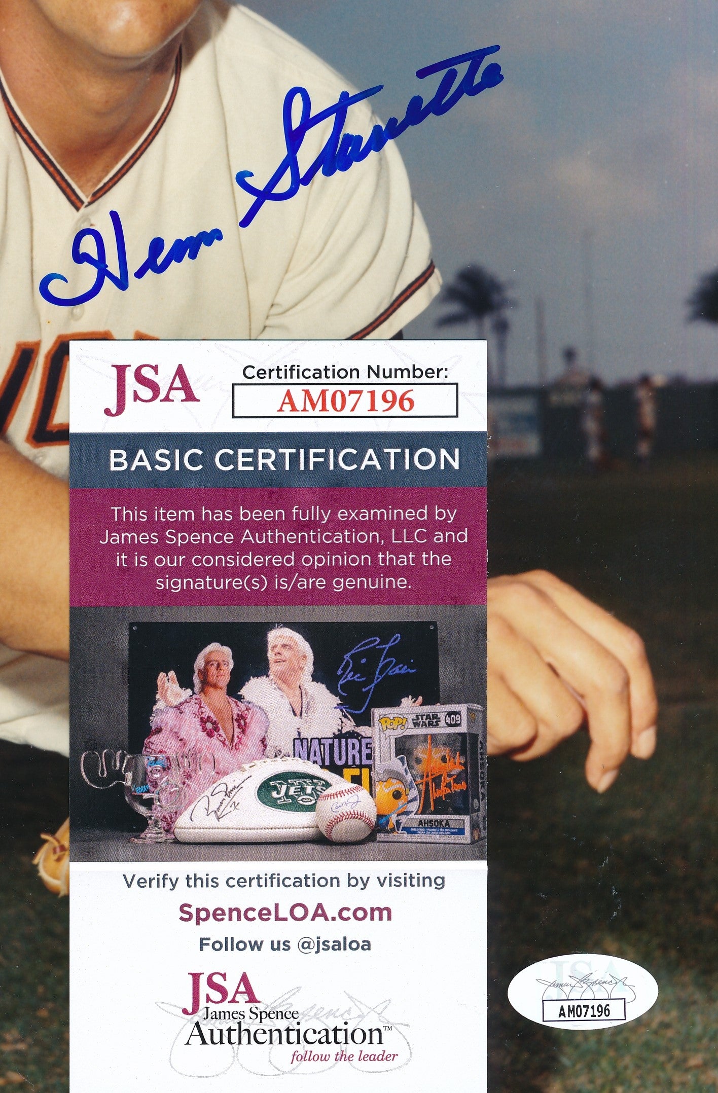 Herm Starrette Autographed 8x10 Photo Baltimore Orioles JSA 181905