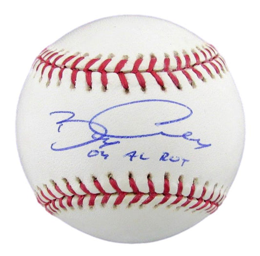 Bobby Crosby Autographed/Inscribed "04 AL ROY" OAL Baseball Athletics JSA 182617
