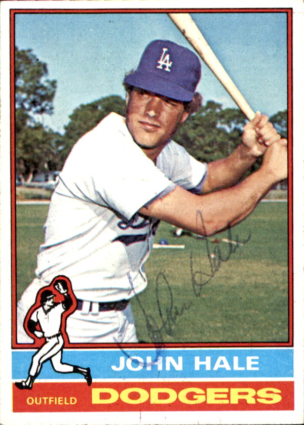 John Hale Autographed 1976 TOPPS Card #228 Los Angeles Dodgers 183465