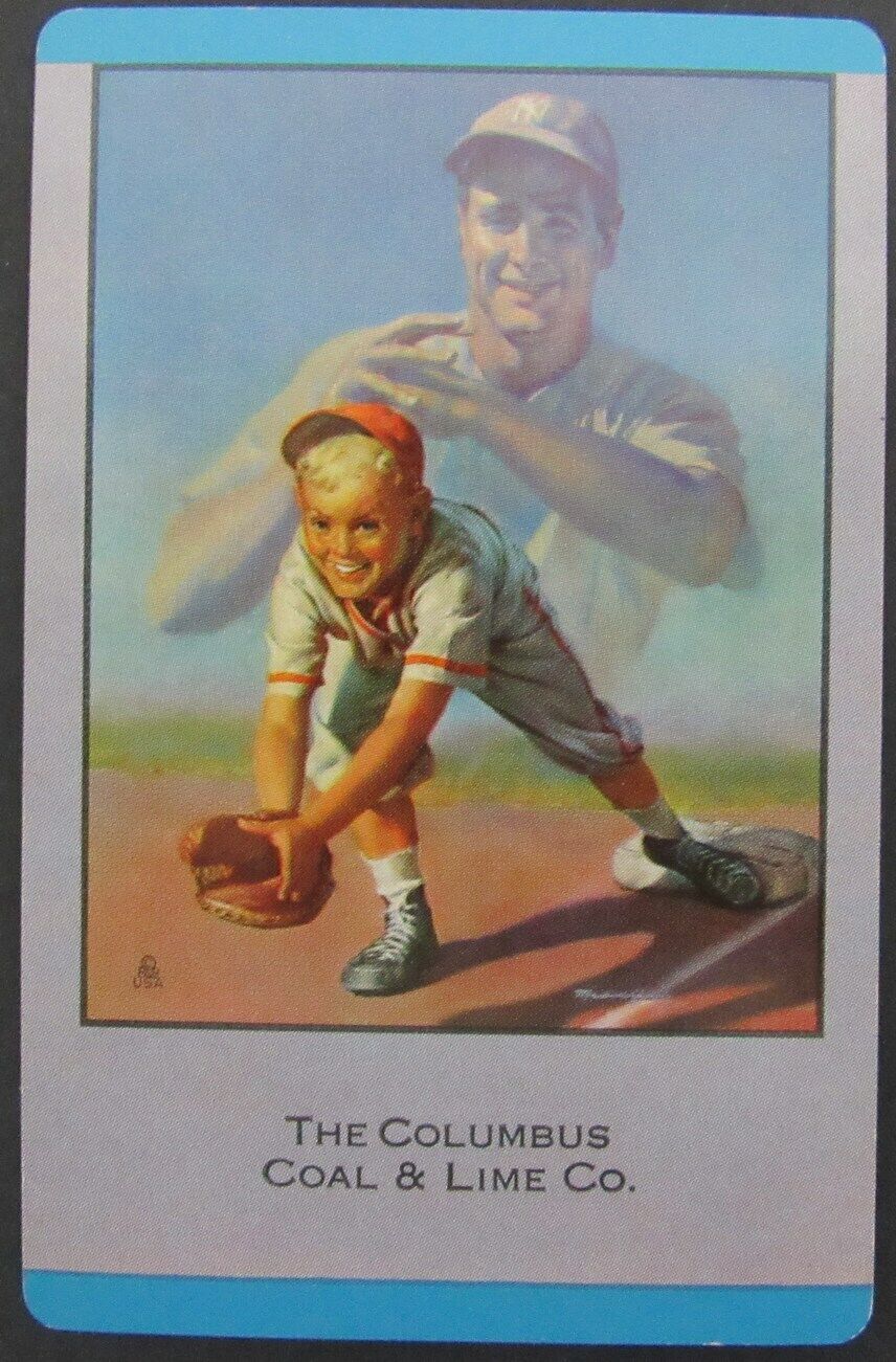 Lou Gehrig New York Yankees 1953 Brown and Bigelow Jack of Diamonds 158340