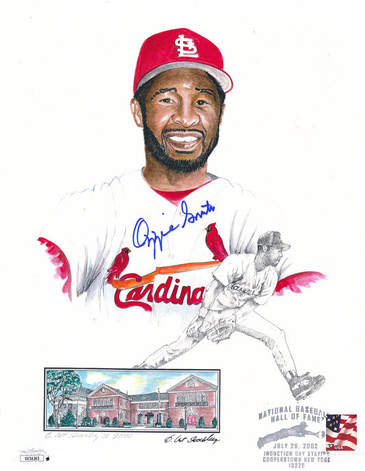 Ozzie Smith HOF Signed/Auto 8x10 Photo Induction Day Cardinals JSA 191869