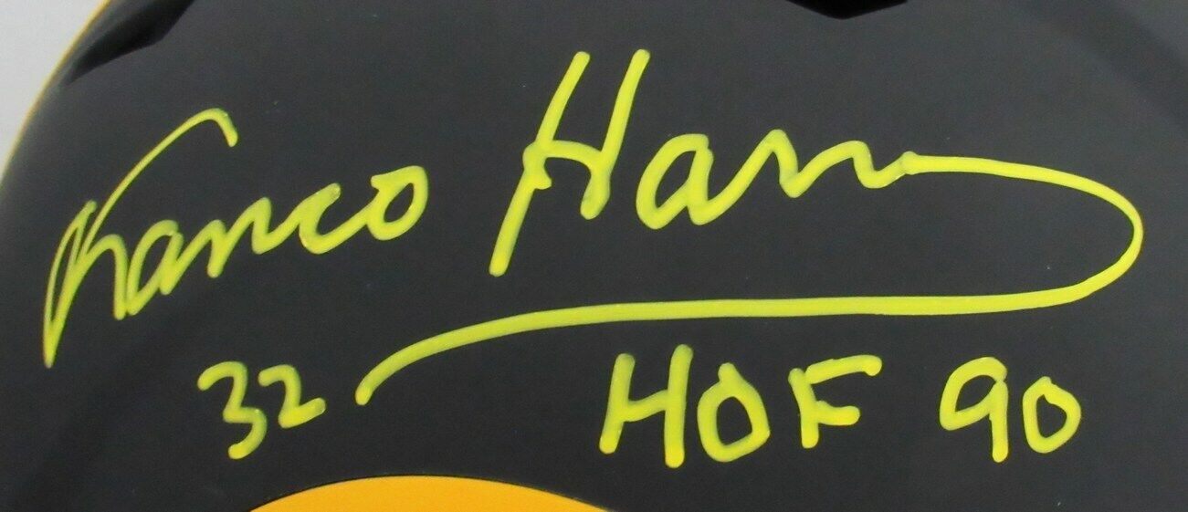 Franco Harris Signed/Insc Steelers Full Size Eclipse Replica Helmet BAS 165191