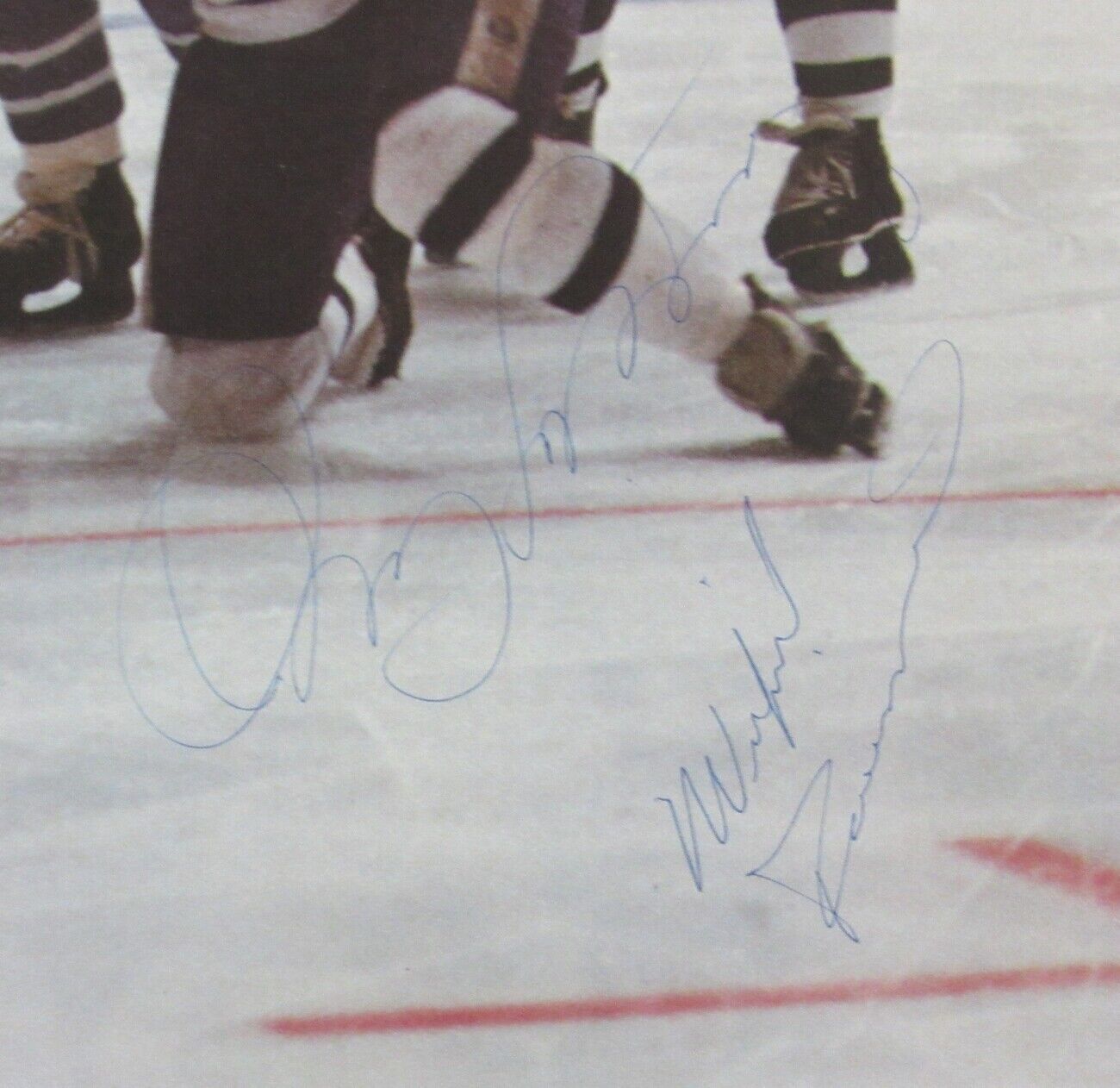 Cote/Salming/Paiement Maple Leafs Signed Vintage Program Poster PSA/DNA 154865