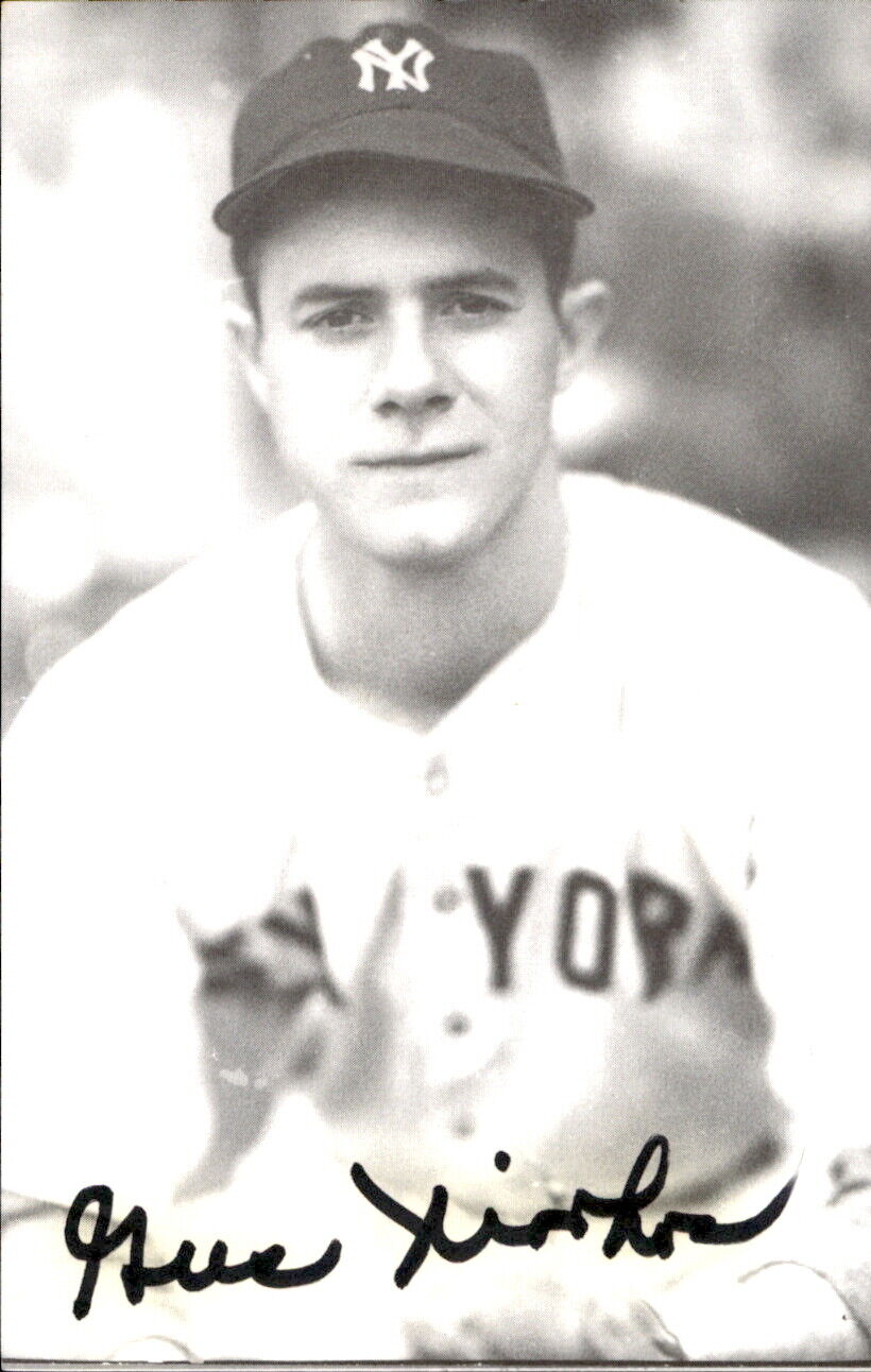 Gus Niarhos New York Yankees d. 2004 Signed/Auto 3x5 Photo 178675