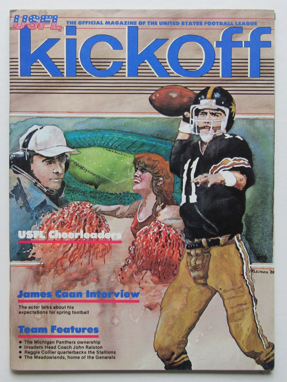 1983 USFL 1st Season Oakland Invaders vs. Boston Breakers Game Program 181326